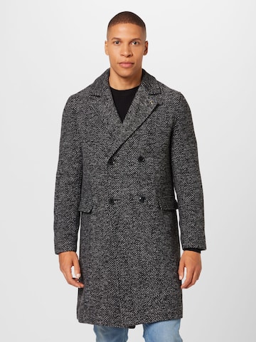 Manteau mi-saison BURTON MENSWEAR LONDON en noir : devant