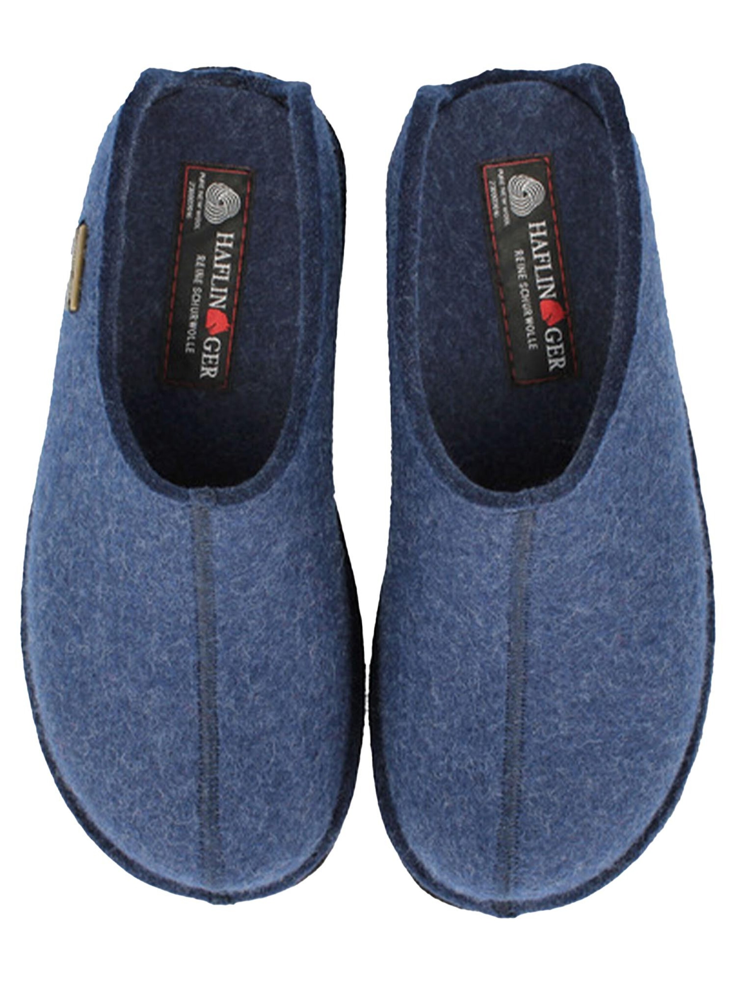 HAFLINGER Slippers 'Flair Smily' in Blue