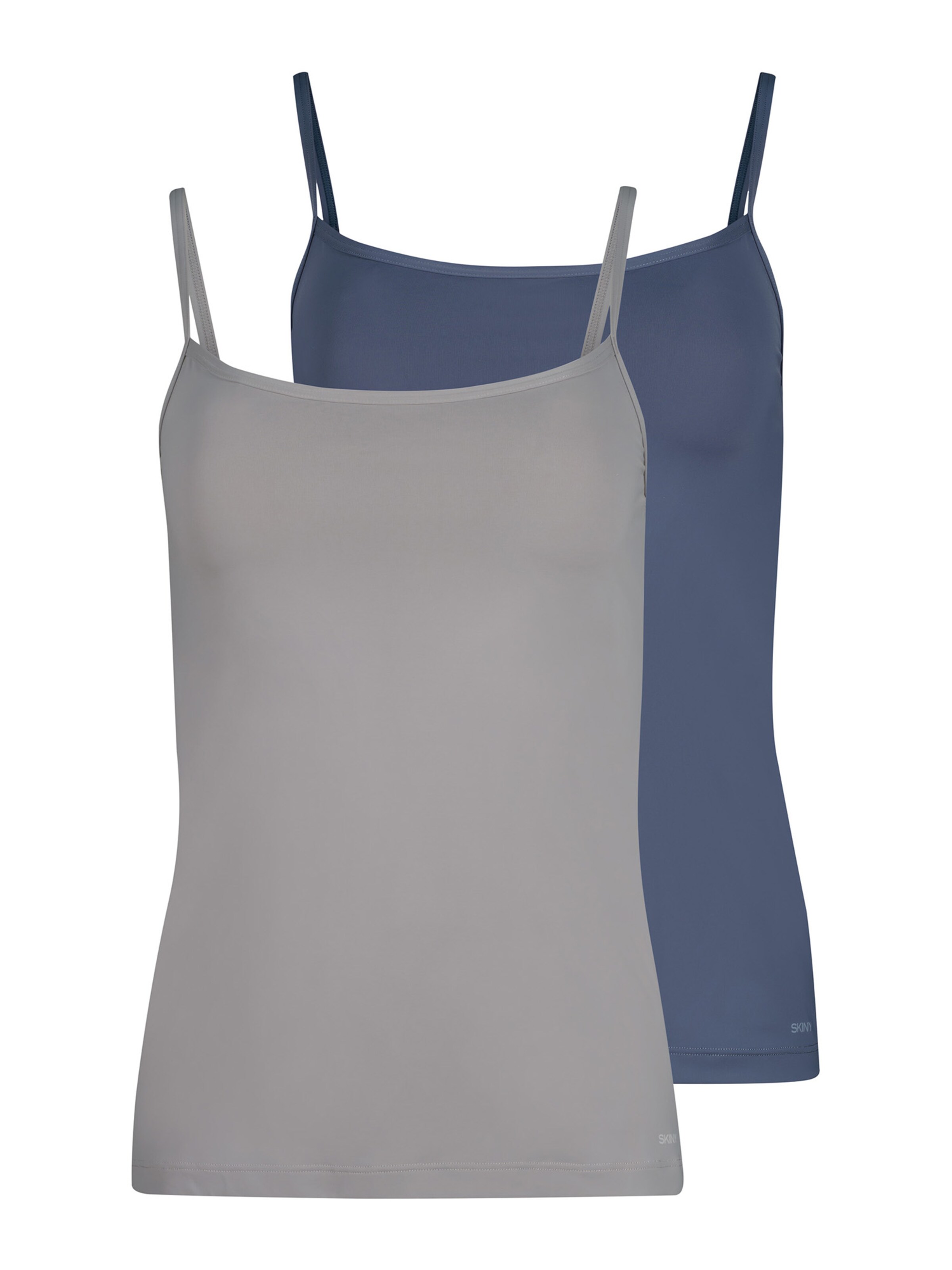 Maglietta intima di Skiny in blu: frontale