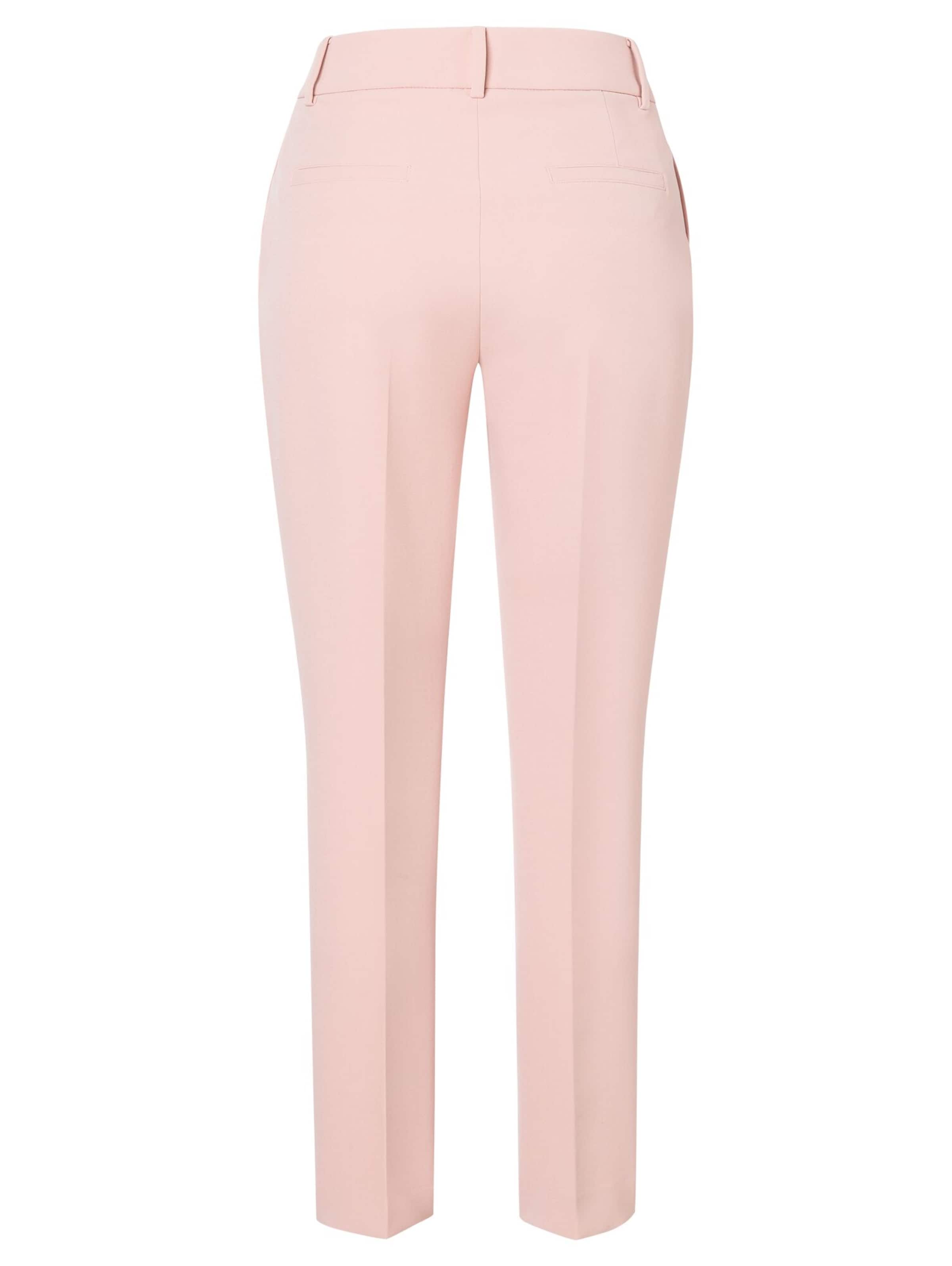 Coupe slim Pantalon à plis MORE & MORE en rose