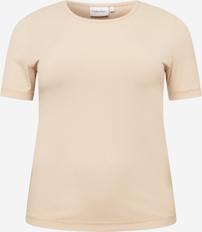 Calvin Klein Curve T-Shirt in hellbeige, Produktansicht