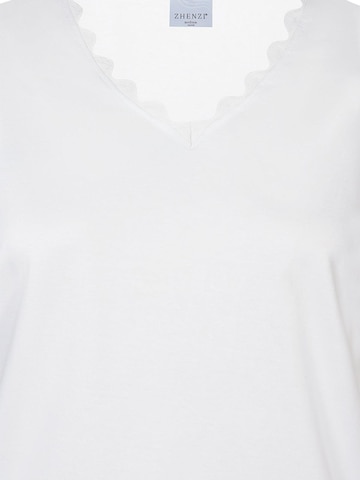 T-shirt 'Carla' Zhenzi en blanc