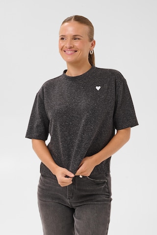 T-shirt Kaffe en gris : devant