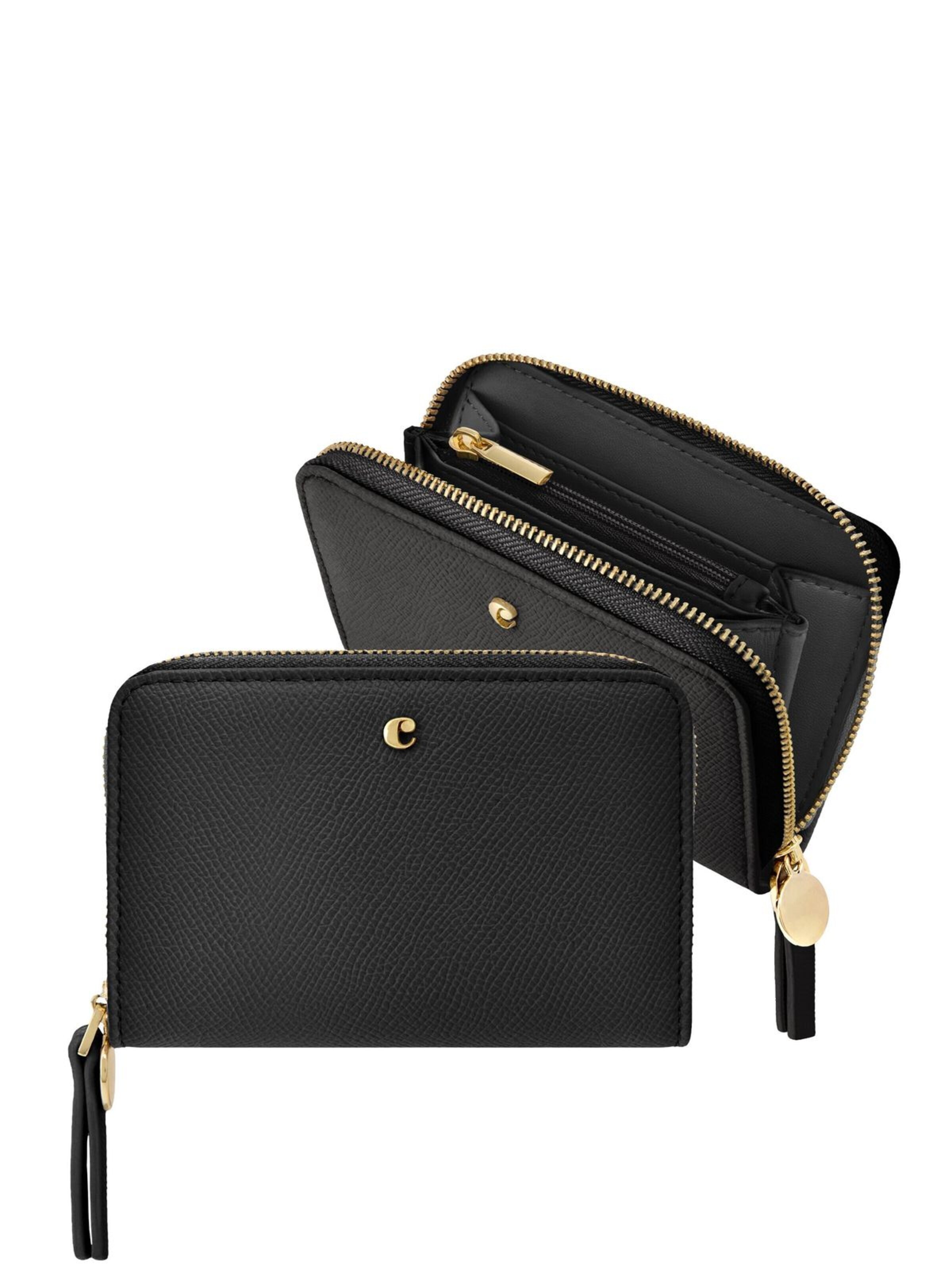 Porte-monnaies 'Zipped wallet Séraphine' Cacharel en noir : devant