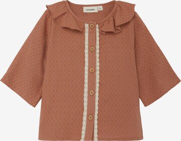 Lil ' Atelier Kids - Blusa 'DOLLY' em castanho: frente