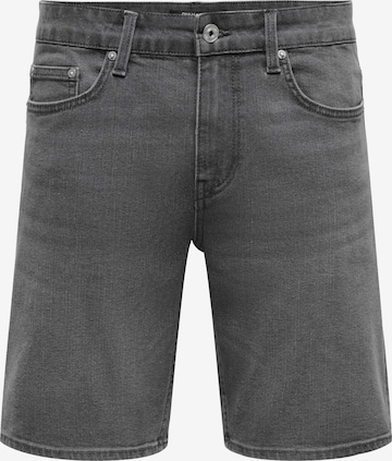Only & Sons Обычный Джинсы 'Weft' в Серый: спереди