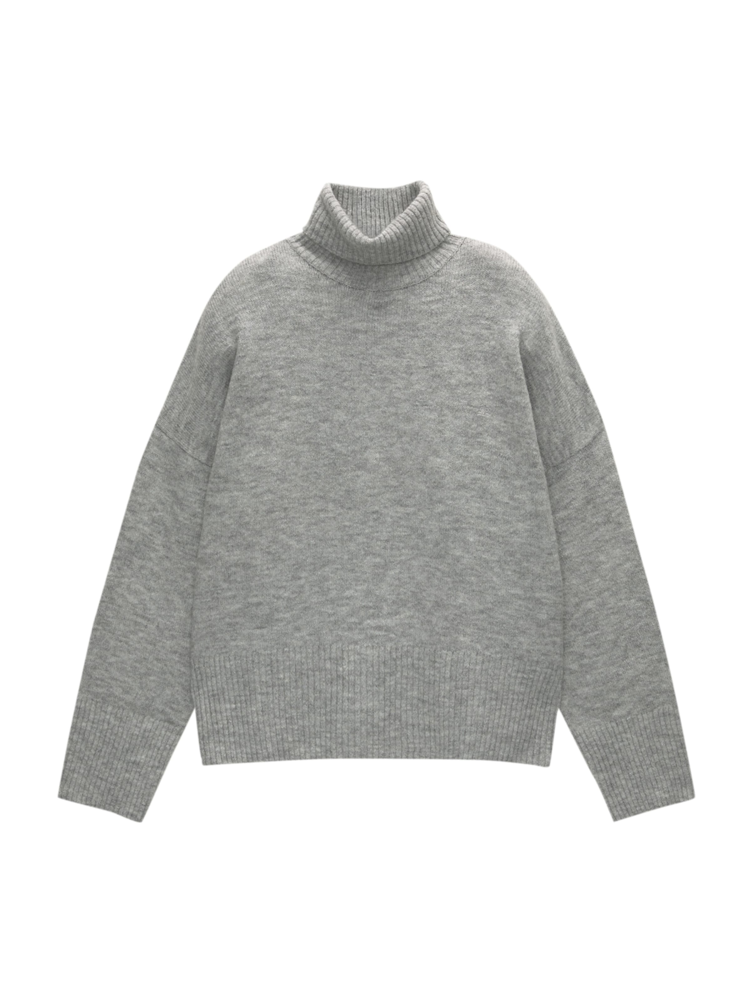 Pull&Bear Sweter oversize 'PACIFIC' w kolorze szary: przód