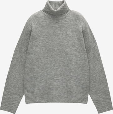 Pull&Bear Oversized neulepaita 'PACIFIC' värissä harmaa: etupuoli