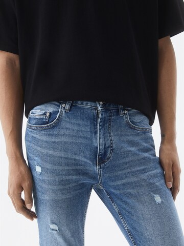 Pull&Bear Slimfit Jeans in Blauw