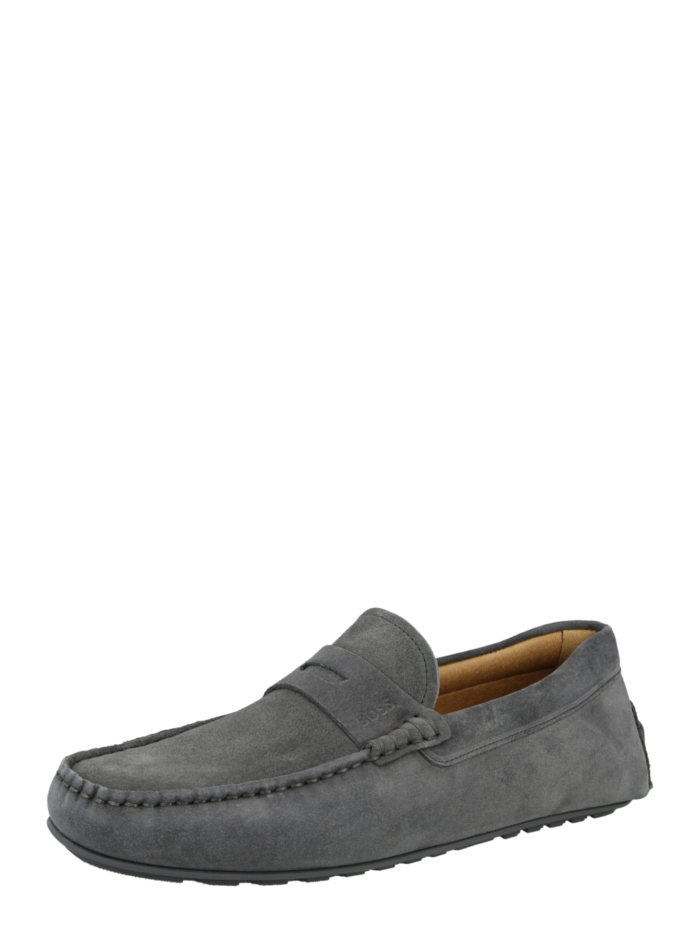 BOSS Moccasins 'Noel' in Grey: front