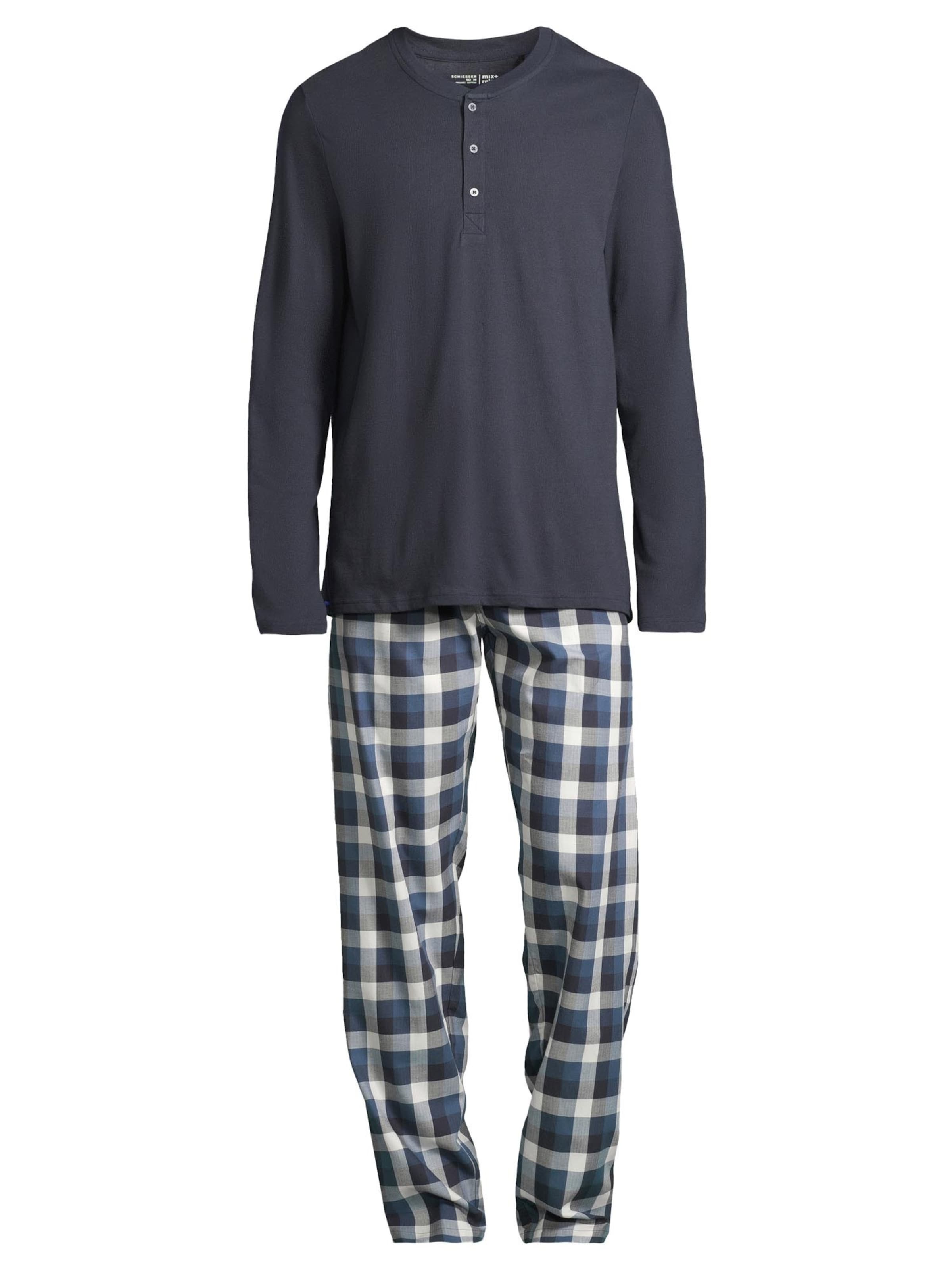 SCHIESSER Pyjama lang 'Night & Home'‌‌‌‌‌‌‌‌‌ in Mischfarben: Vorderseite