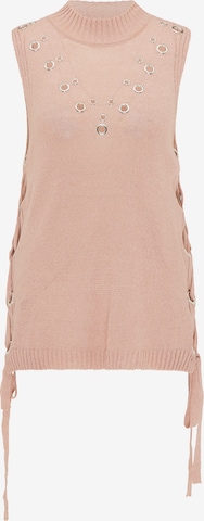 myMo ROCKS Knitted Top in Pink: front