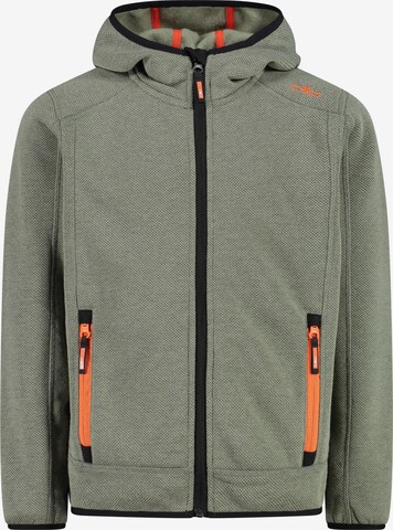 CMP Athletic Fleece Jacket in Green: front