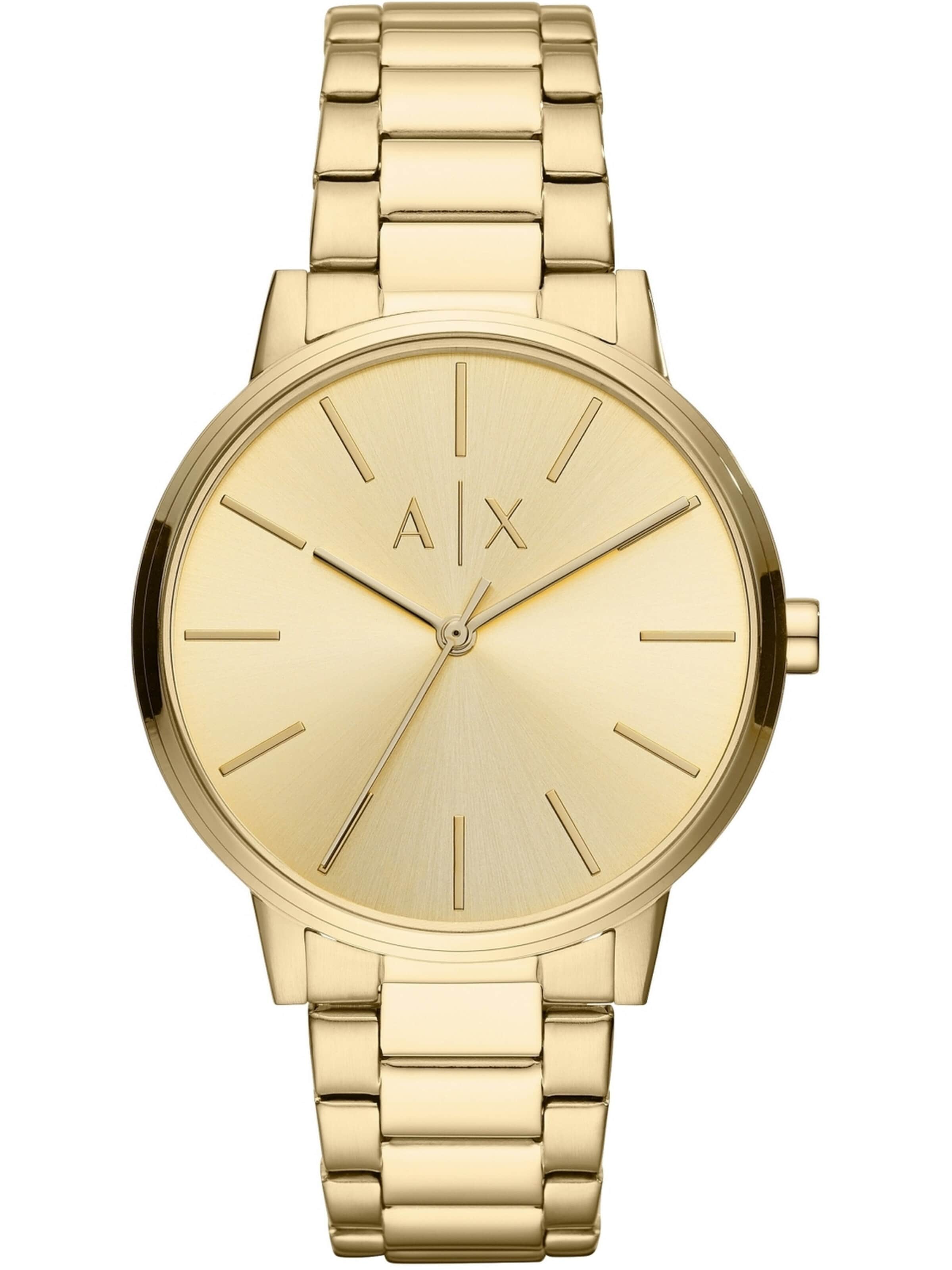 auksinė ARMANI EXCHANGE Analoginis (įprasto dizaino) laikrodis: priekis