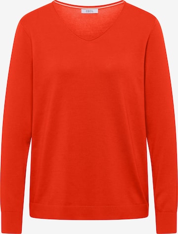 CECIL Sweater in Orange: front