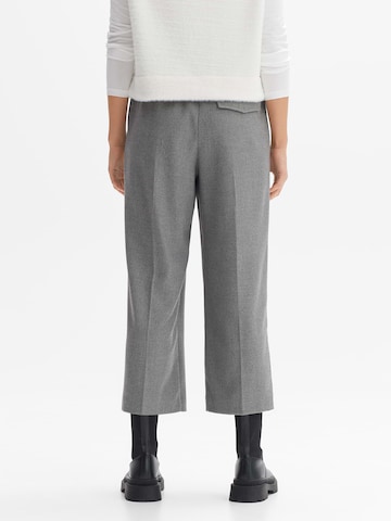 OPUS Wide leg Pleated Pants 'Mozy' in Grey