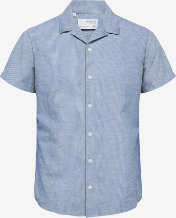 SELECTED HOMME Regular fit Button Up Shirt in Blue: front