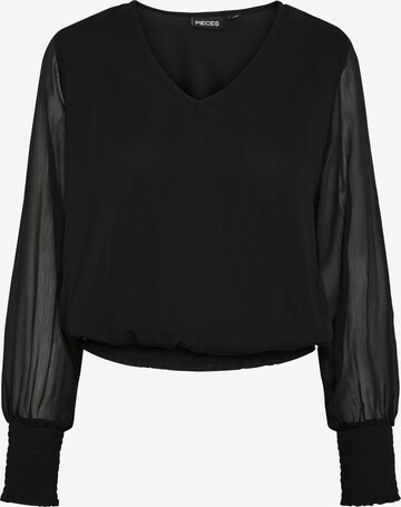 PIECES Blouse 'STEPHANIE' in Black: front