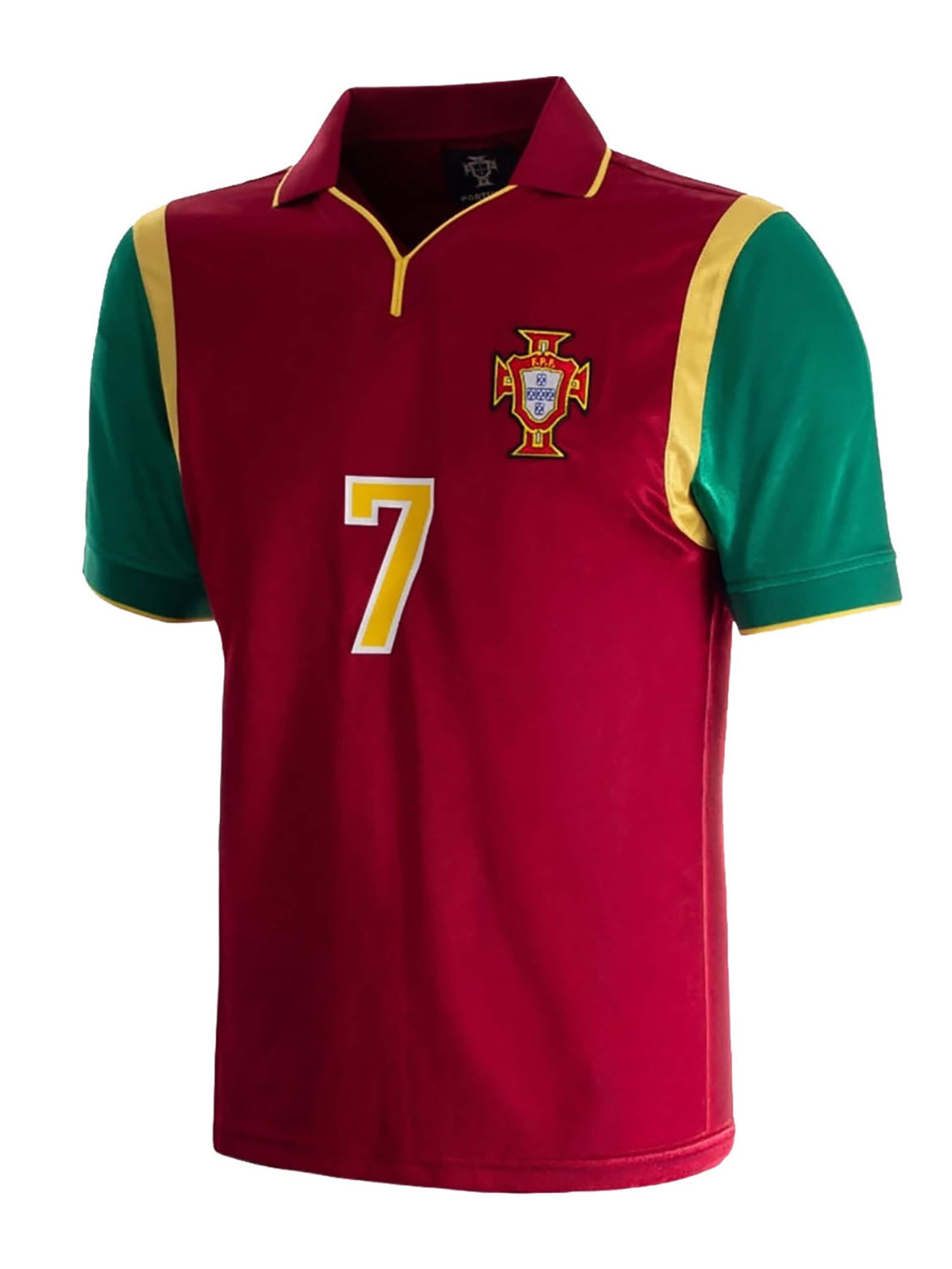 Copa Trikot 'Portugal Retro' in Rot: Vorderseite