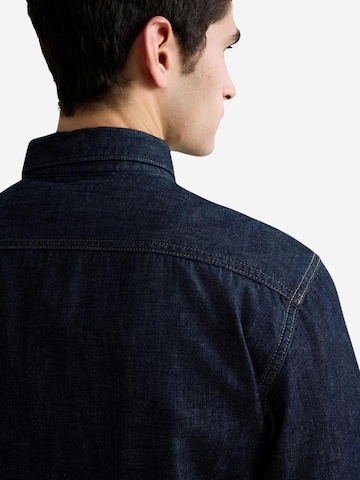 REPLAY Regular fit Button Up Shirt '6.5 OZ DEEP BLUE DENIM M4124 .000.860 B04' in Blue