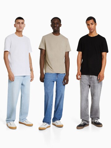 Bershka T-Shirt in Grau: Vorderseite