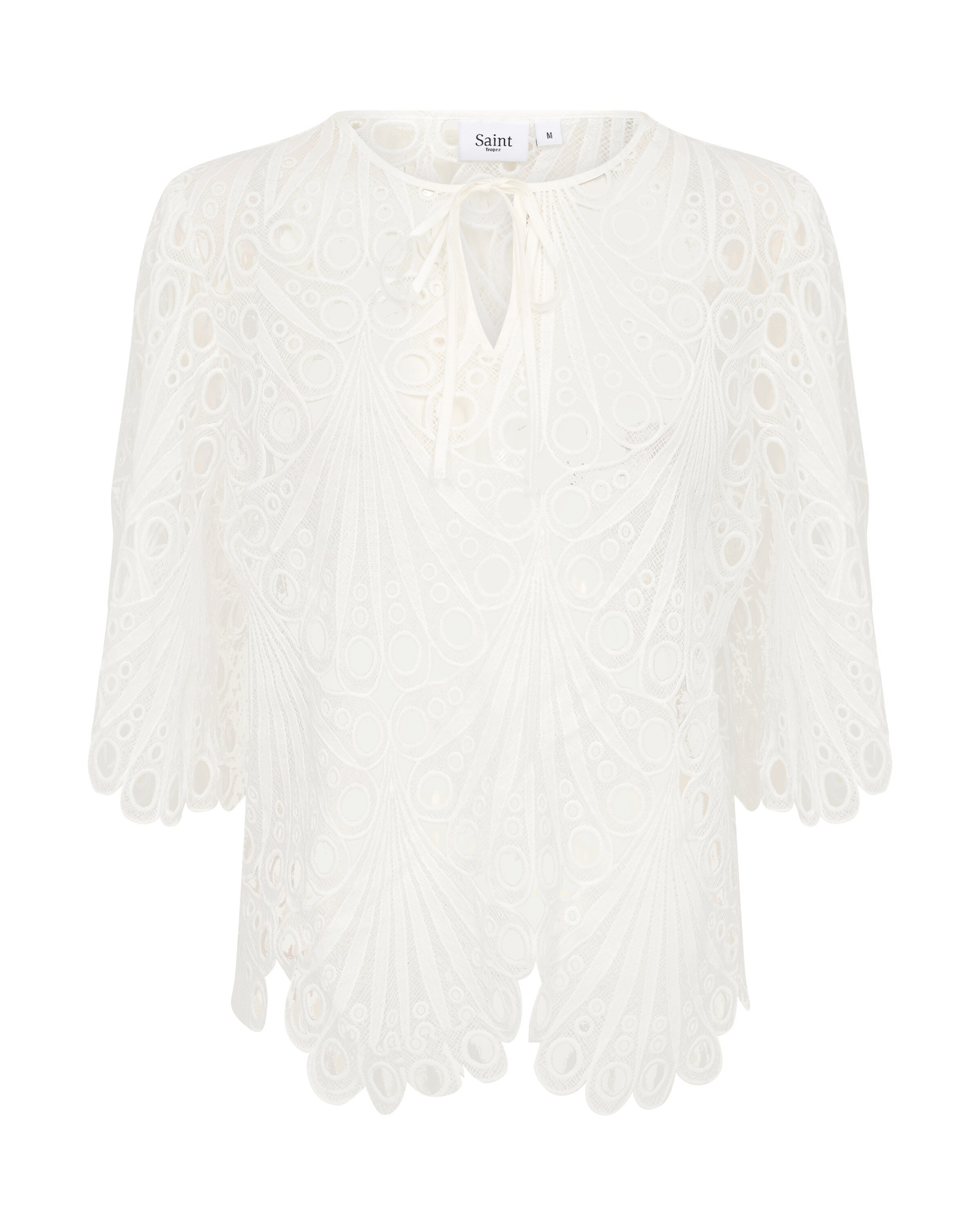 SAINT TROPEZ Bluse in weiß, Produktansicht