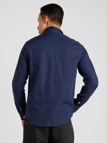 GARCIA Regular fit Button Up Shirt in Blue