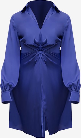 Chi Chi London Blousejurk in Blauw: voorkant