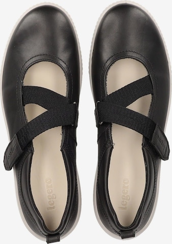 Legero Ballet Flats with Strap in Black