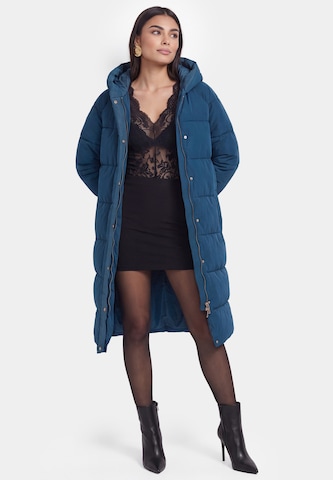 Manteau d’hiver faina en bleu : devant