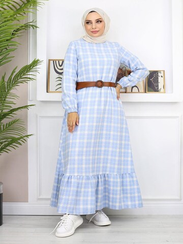 MODAMIHRAM Jurk in Blauw: voorkant