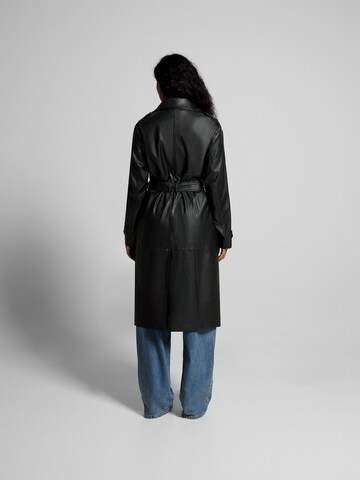 Bershka Between-Seasons Coat in Black