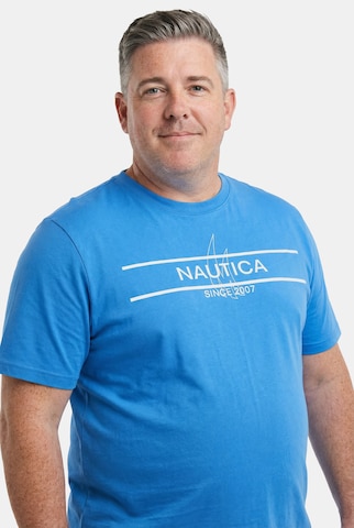 Men Plus T-Shirt in Blau