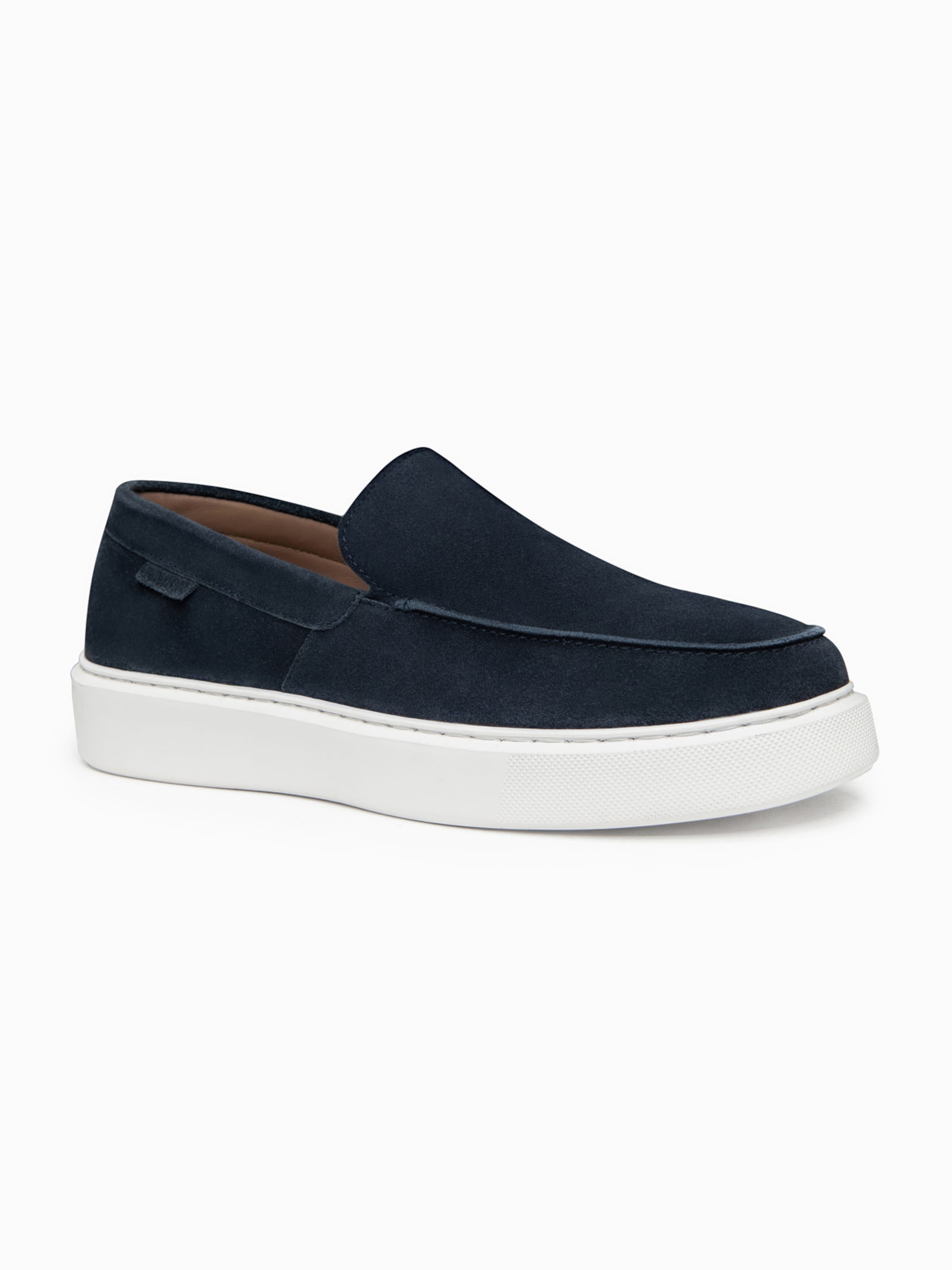 Ombre Moccasins in Blue: front