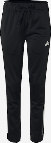 ADIDAS SPORTSWEAR Regularen Športne hlače 'Primegreen Essentials' | črna barva: sprednja stran