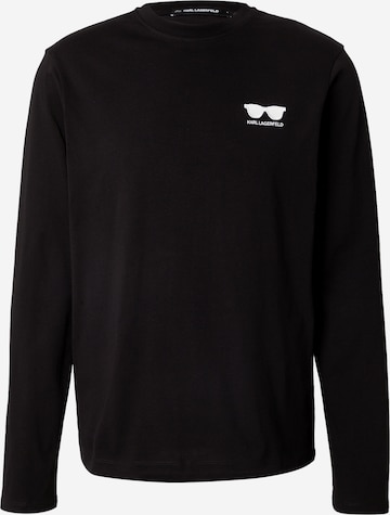 Karl LagerfeldMajica 'Sunglasses' - crna boja: prednji dio