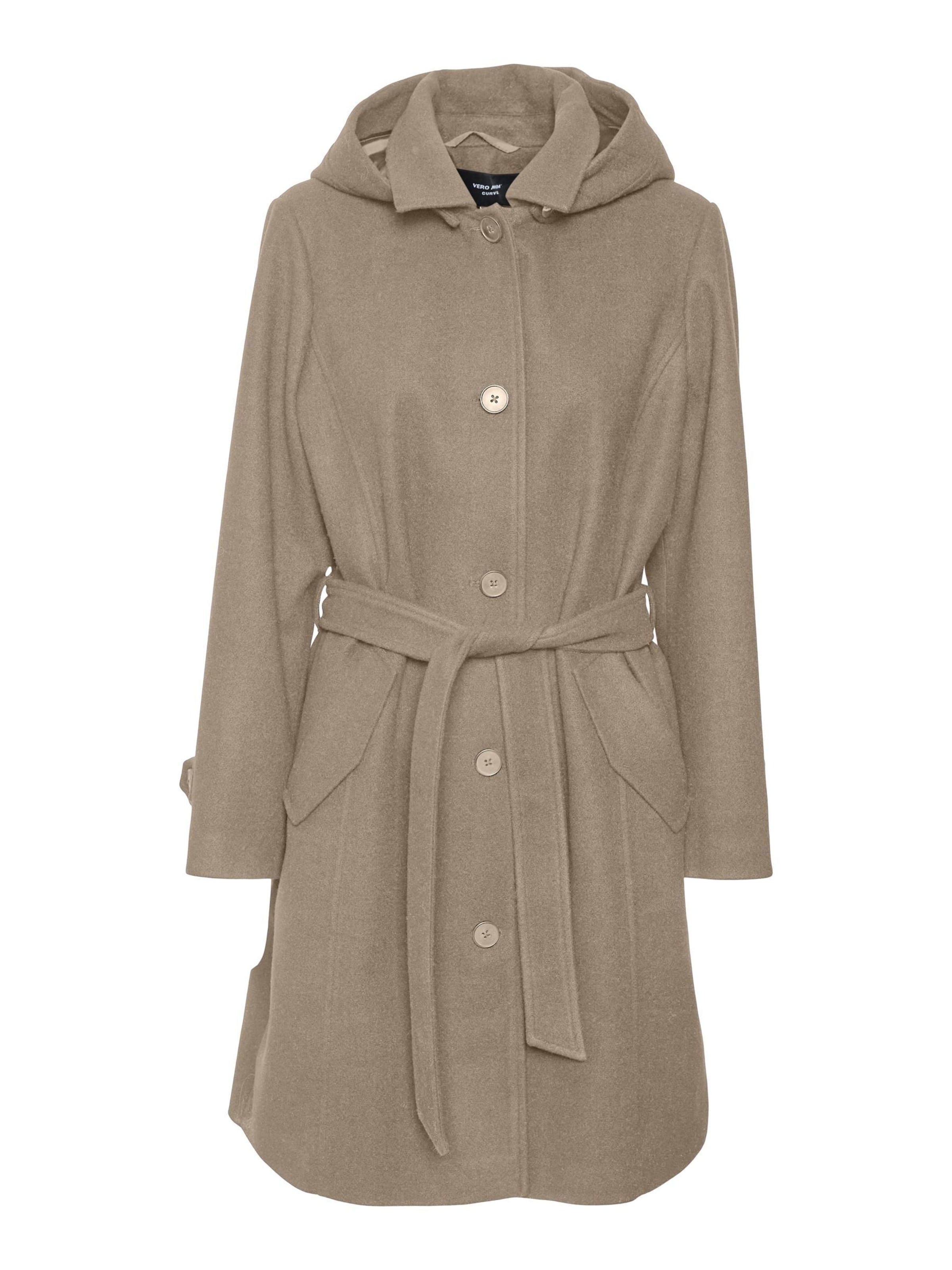 Vero Moda Curve Overgangsfrakke 'VINCE CHELSEA' i brun, Produktvisning