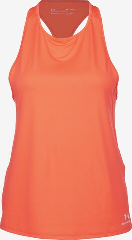 UNDER ARMOUR Sporttop 'Rush Energy' in Oranje: voorkant