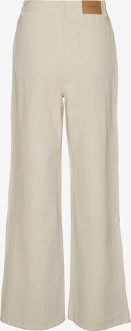 VERO MODA Wide Leg Jeans 'Kathy' in Beige