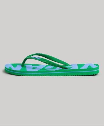 Superdry T-Bar Sandals in Green