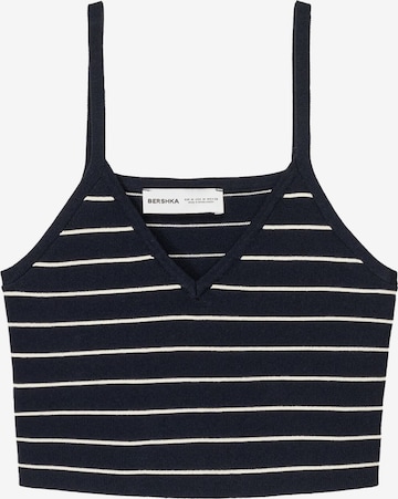 BershkaTop - plava boja: prednji dio