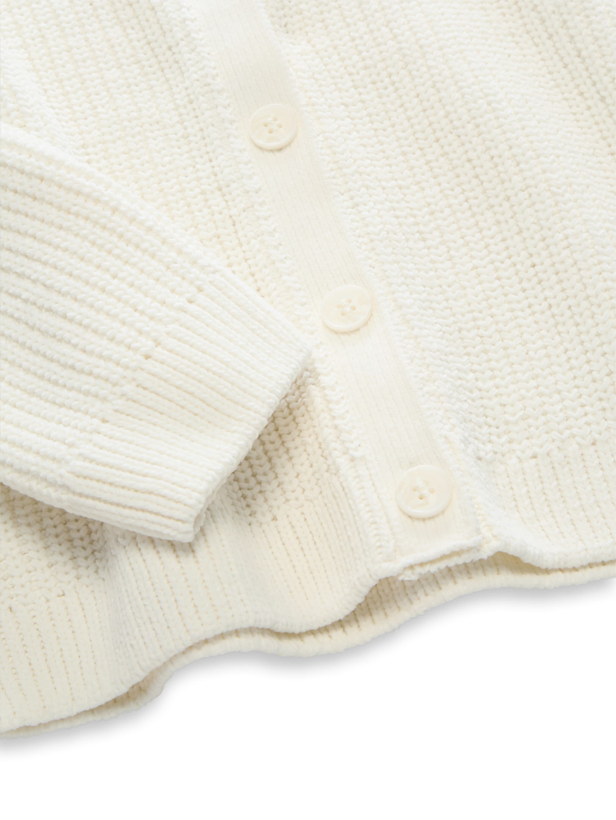 TOM TAILOR Strickjacke in Beige