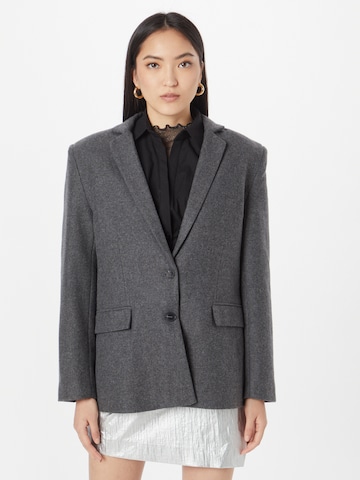 Oval Square Blazer 'What' in Grey: front