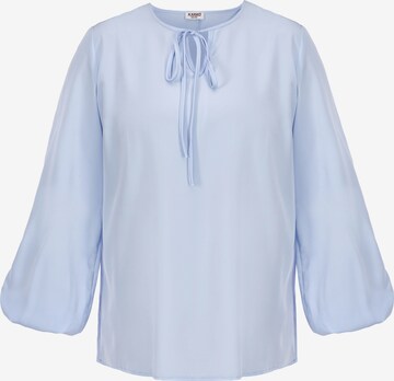 Karko Blouse 'SEWKA ' in Blue: front