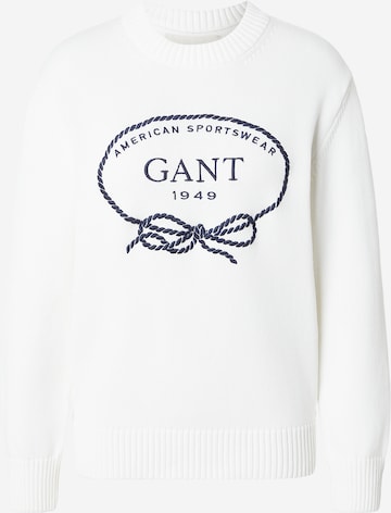 balta GANT Megztinis: priekis