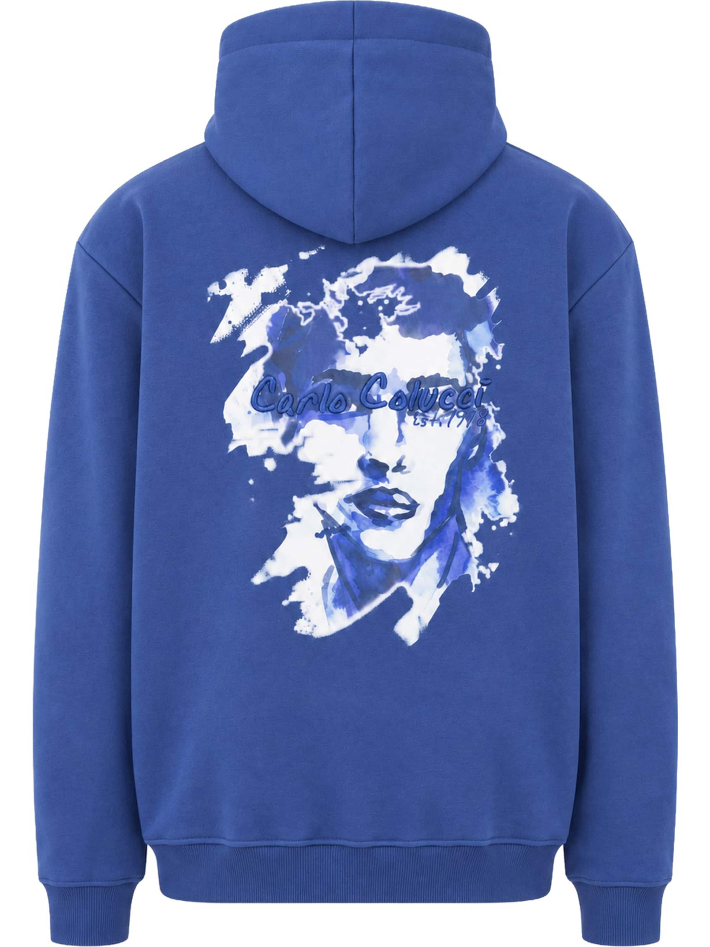 Carlo Colucci Sweatshirt ' Framba ' in Blauw