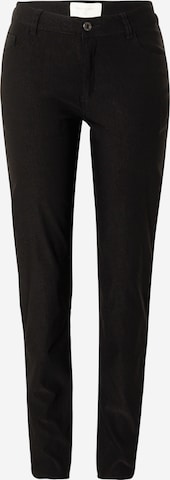 Coupe slim Pantalon 'ADINA' Freequent en noir : devant