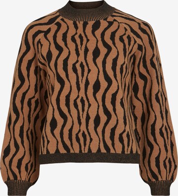 VILA Sweater 'RIL' in Brown: front