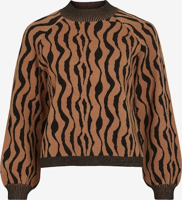 VILA Sweater 'RIL' in Brown: front