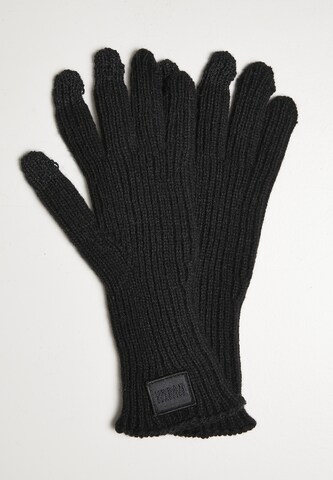 Urban Classics Vingerhandschoenen in Zwart